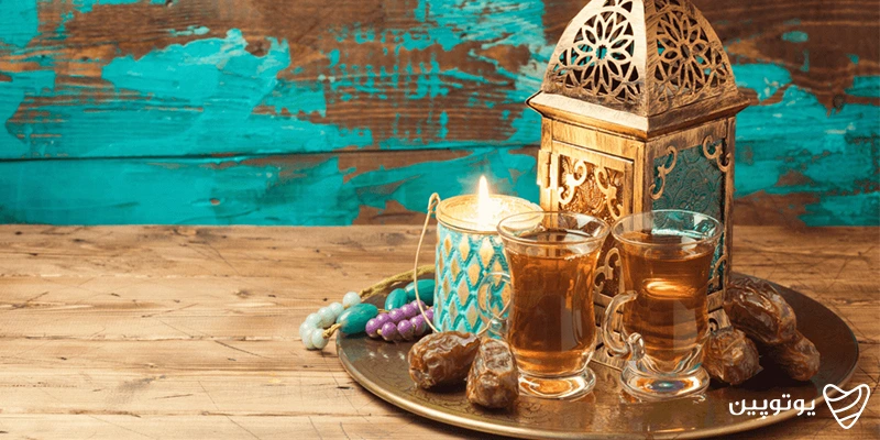 چای در کنار خرما